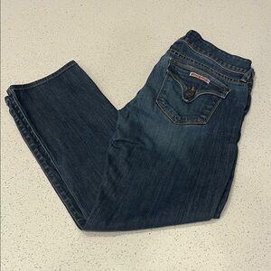 Hudson Jeans Dark Blue Straight Leg Denim Size 27 EUC